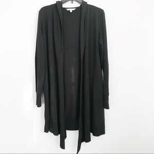 CAbi Long Black Cardigan